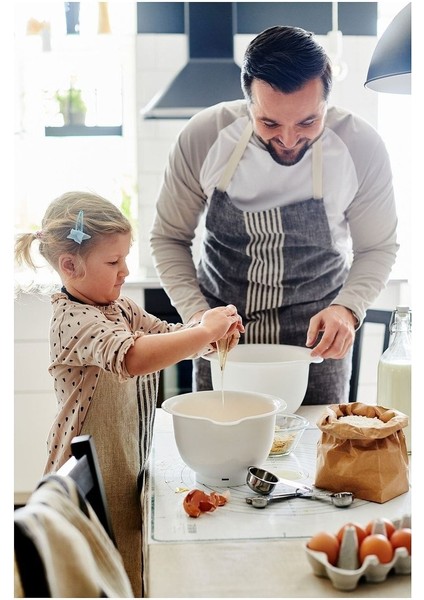 Beyaz Mutfak Karıştırma Kabı Seti, 2 ve 3,7 Litrelik, Geniş Kullanım Alanı fırsatları