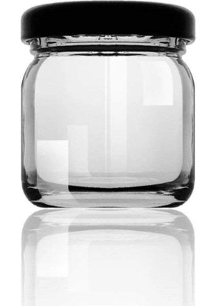 50 Adet 40CC Şeffaf Mini Kavanoz, Metal Siyah Kapaklı, Turuncu Renkli Set fiyatları