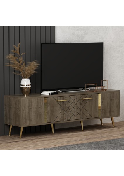 TS001CG- Getas Tv Stand Ceviz-Altın fiyatları
