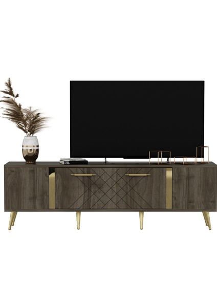 TS001CG- Getas Tv Stand Ceviz-Altın fırsatları