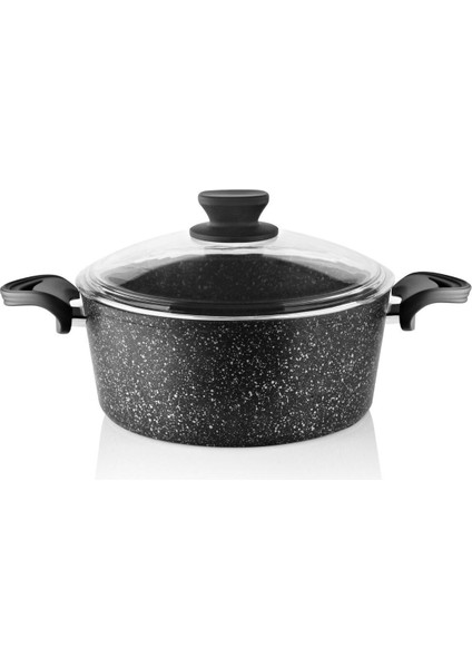 20 cm Derin Granit Tencere, Siyah, Dayanıklı ve Şık Tasarım fiyatları