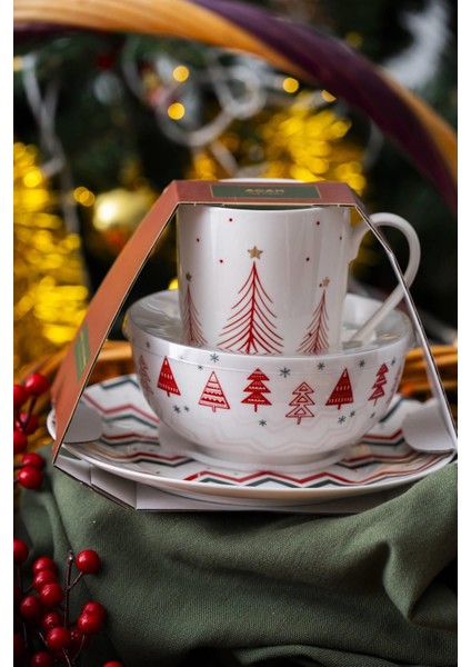 Renkli 3 Parça Kase ve Kupa Takımı, Şık ve Kullanışlı Set