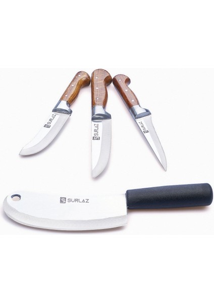 Ultra Keskin Mutfak Bıçak Seti, 4 Parça, Soğan Satırlı, Pratik ve Şık Tasarım modelleri