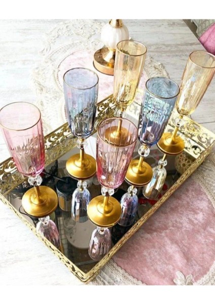 El Dokulu 6 Kişilik Cam Su ve Kahve Bardağı Seti, Şık ve Kullanışlı Hediye Seçeneği