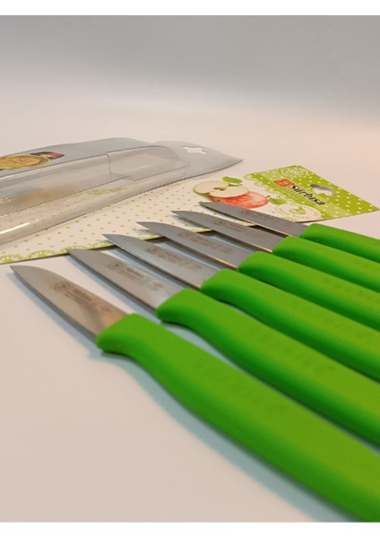 Yeşil Renkli 6'lı Meyve Bıçağı Seti, Kullanışlı ve Şık Tasarım indirimleri