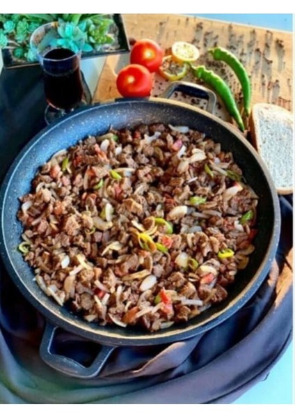 36 cm Döküm Granit Tava, Dayanıklı ve Şık Mutfak Gereci fiyatları