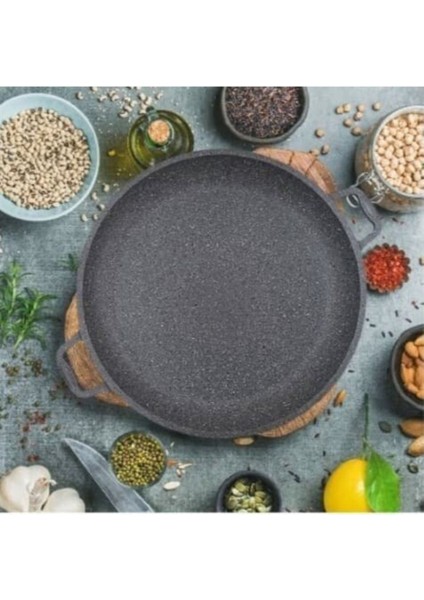36 cm Döküm Granit Tava, Dayanıklı ve Şık Mutfak Gereci modelleri
