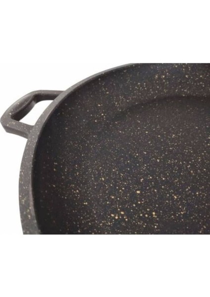 36 cm Döküm Granit Tava, Dayanıklı ve Şık Mutfak Gereci fırsatları