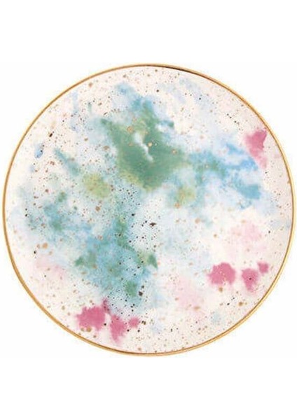 Pembe 17 cm Düz Tabak, Şık ve Kullanışlı Ev ve Davetler Için Mükemmel Seçim