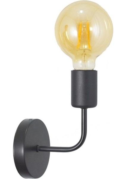 Şık Siyah ve Beyaz Aplik, Rustik ve Modern Tarz, Camsız Tasarım