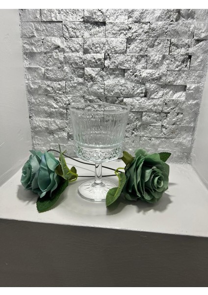 Şık 4'lü 260CC Magnolia Sunum Bardakları, Yeni Tasarım, Kaliteli Cam