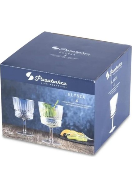 Şık 4'lü 260CC Magnolia Sunum Bardakları, Yeni Tasarım, Kaliteli Cam indirimleri