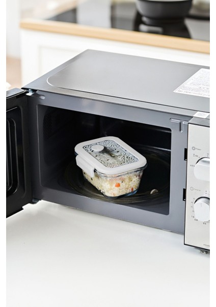 Vakumlu Cam Saklama Kabı 460 ml Bej, Dayanıklı ve Şık Mutfak Gereci fırsatları