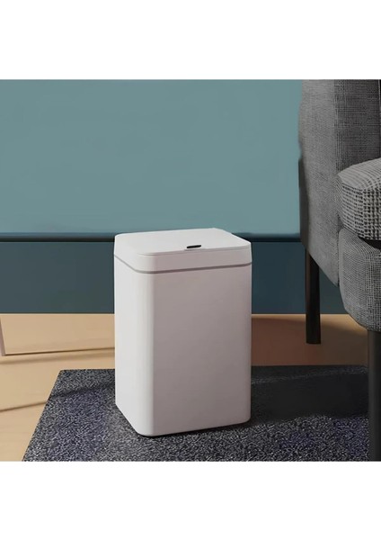 Sensörlü Otomatik Plastik Çöp Kovası 12 Litre + Duvara Asılabilir Beyaz Silikon Klozet Fırçası fiyatları