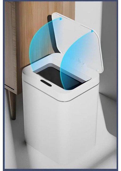 Sensörlü Otomatik Plastik Çöp Kovası 12 Litre + Duvara Asılabilir Beyaz Silikon Klozet Fırçası modelleri