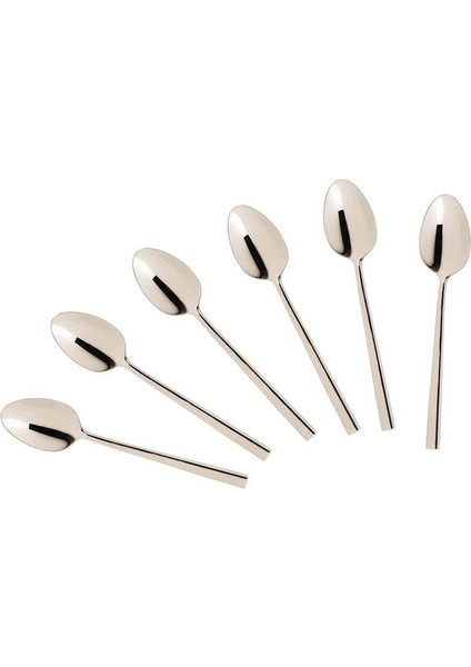 6'lı Metalik Çay Kaşığı Seti, Şık ve Dayanıklı Tasarım