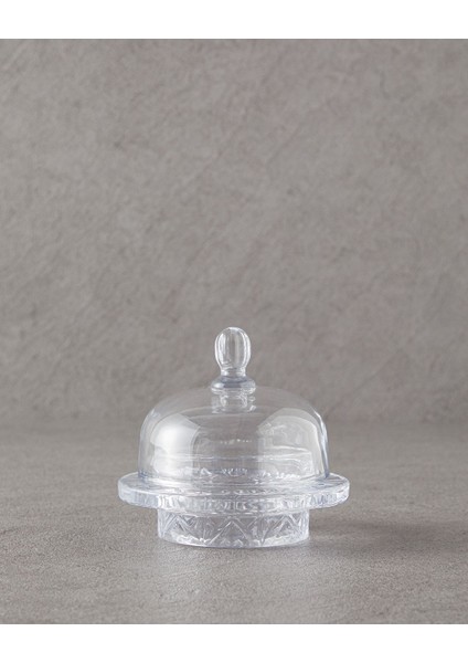 Şık Bordo Rolly Cam Şekerlik, Zarif ve Kullanışlı Tasarım