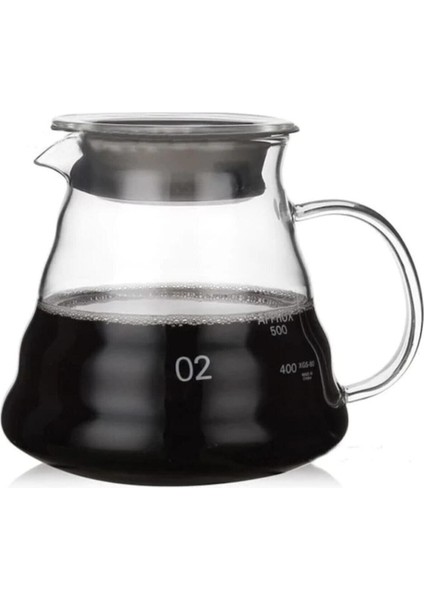 Borosilikat Cam Kahve Sürahisi 600 Ml, Şık ve Dayanıklı Kahve Servisi Için Ideal fiyatları