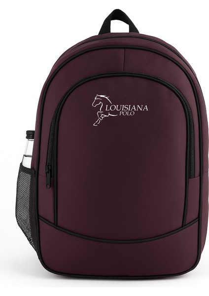 3 Bölmeli Okul Sırt Çantası Bordo 2450