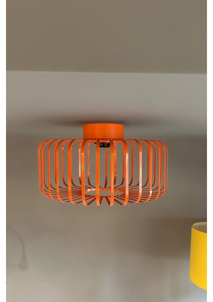 Canlı Turuncu Plafonyer Avize Iç Mekan Aydınlatma, Dekoratif ve Şık Tasarım fiyatları