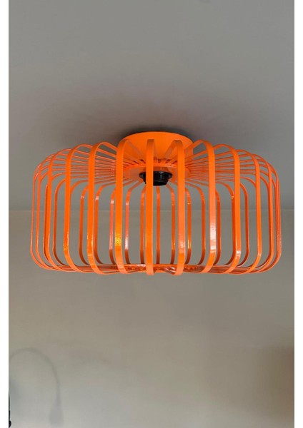 Canlı Turuncu Plafonyer Avize Iç Mekan Aydınlatma, Dekoratif ve Şık Tasarım modelleri