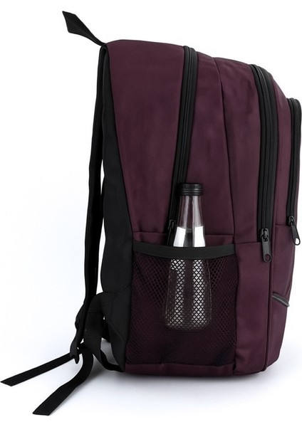3 Bölmeli Okul Sırt Çantası Bordo 2450 fırsatları
