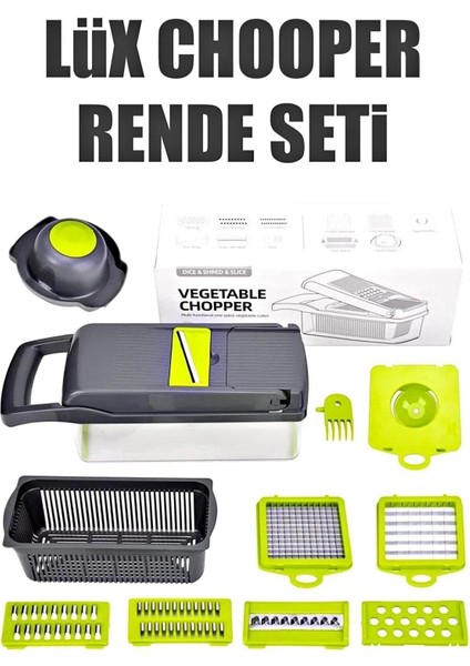 Küçük Çok Fonksiyonlu Sebze ve Patates Rende Dilimleyici Mutfak Aleti