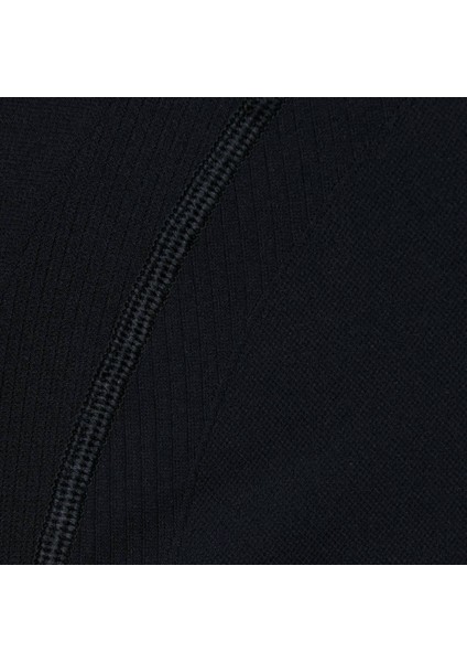 Athlete Crop Seamless Workout Kadın Siyah Tişört indirimleri