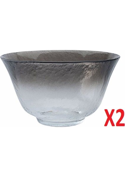 Füme Renkli 28 cm 2'li Kase Takımı, Şık ve Modern Tasarım