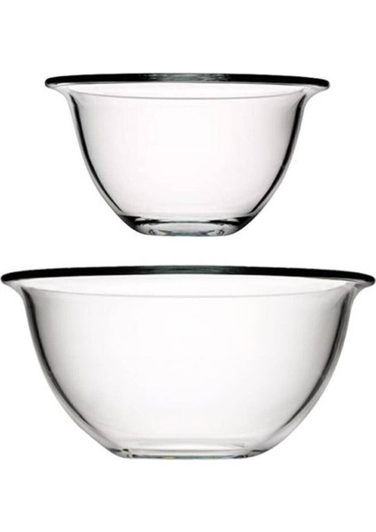 Şeffaf Cam Kase ve Fırın Kabı Ikili Set, Dayanıklı ve Şık Tasarım
