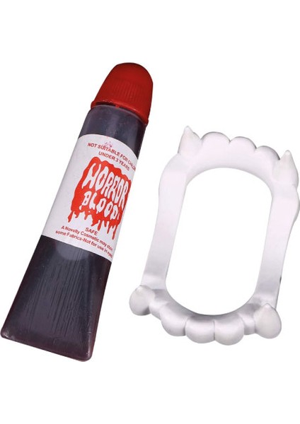 Halloween Vampir Diş Kanlı