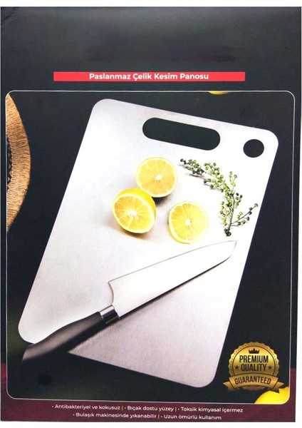 Paslanmaz Çelik Kesim Panosu Büyük Boy 24X34 cm fiyatları