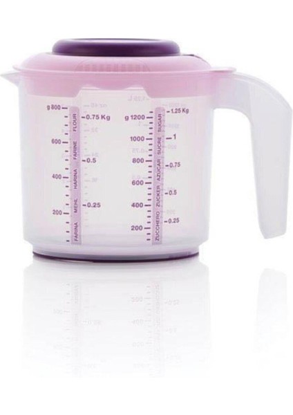 Renkli Karıştır ve Sakla Seti, 1,25 Litrelik Çok Amaçlı Depolama Kabı