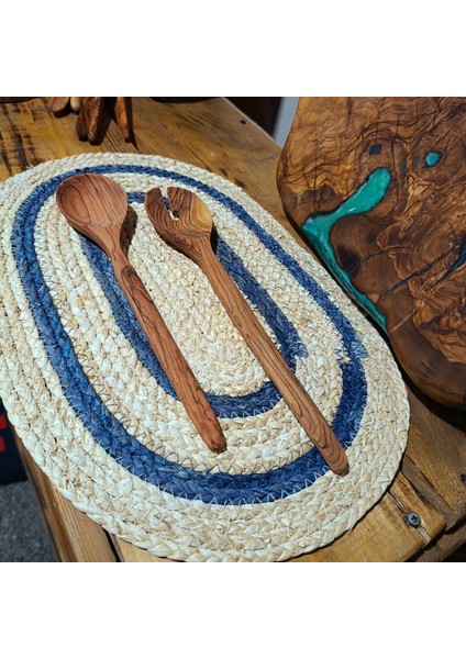 Zeytin Ağacı 28-30 cm 2’li Salata Kaşığı indirimleri