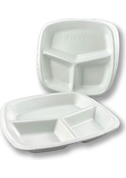 3 Gözlü Kullan At Köpük Tabldot, Beyaz, 200 Adet, Pratik ve Şık Sunum Seçeneği fiyatları