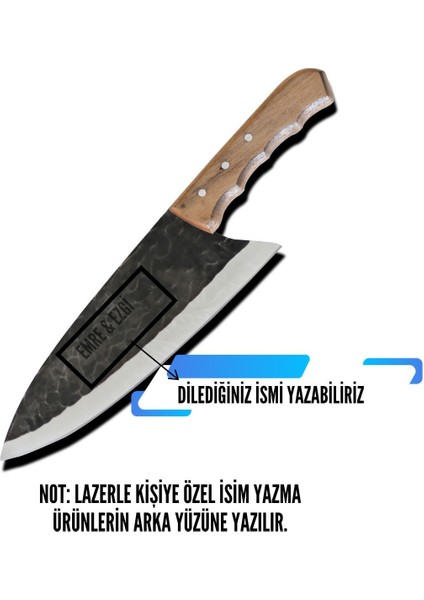 Paslanmaz Çelik Kamp ve Outdoor Bıçak, Isim Yazılabilir, Dayanıklı ve Şık Tasarım