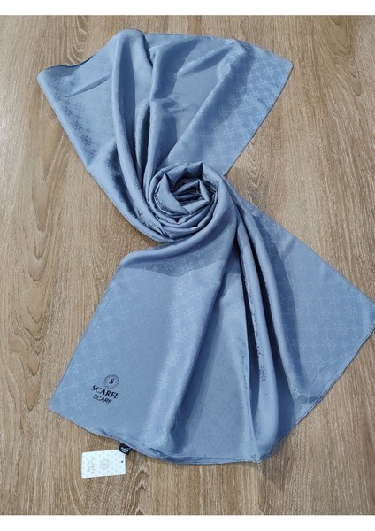 Scarfe Jakarlı Şal Gri