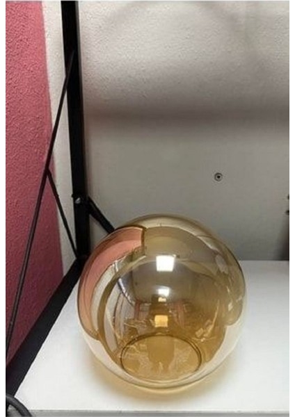 Sarı Renkli Avize Yedek Cam Glop, Şık ve Parlak Aydınlatma Parçası