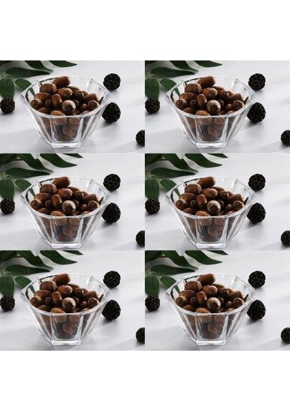 6'lı Nude Reflection Kristal Cam Kase Seti, Sunum ve Çerezlik, Şık ve Zarif Tasarım