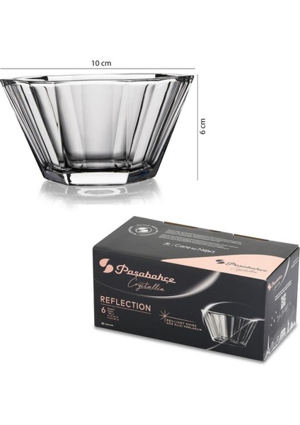 6'lı Nude Reflection Kristal Cam Kase Seti, Sunum ve Çerezlik, Şık ve Zarif Tasarım fiyatları