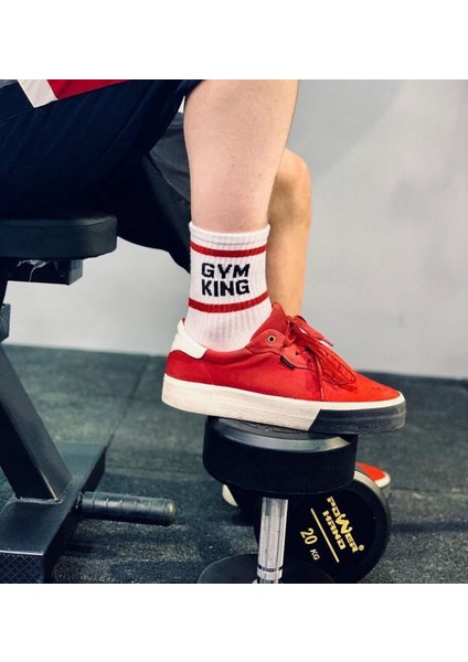 5'li Sportif Desenli Beyaz Unisex %100 Pamuk Tenis Çorap Seti