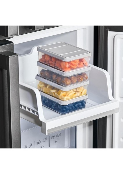 Renkli 4'lü 0.5 L Saklama Kabı Seti, Çok Amaçlı ve Şık Tasarım