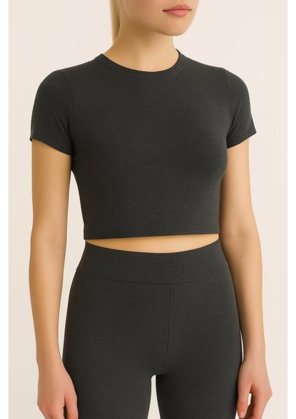 Modal Crop ve Düz Paça Yüksek Bel Takım fiyatları