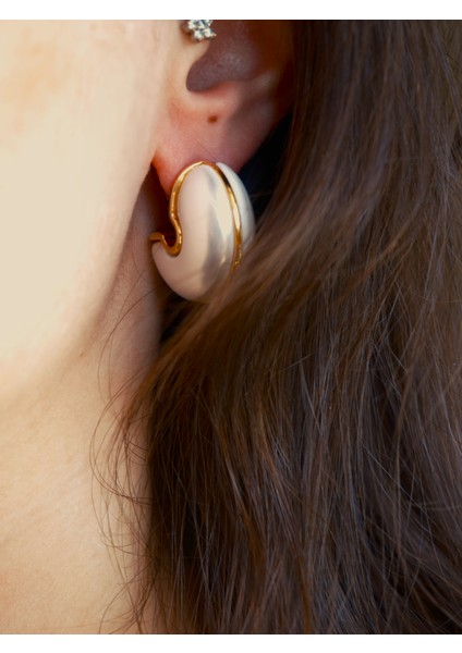 Saaden Inci Taşlı Salyangoz Küpe fiyatları