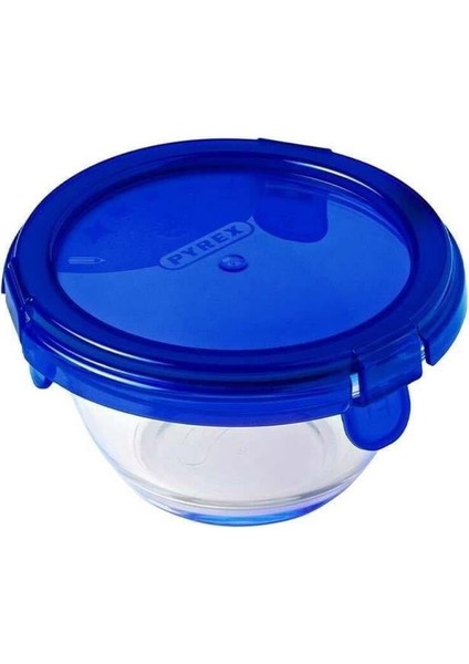 Renkli Kapaklı Yuvarlak Saklama Kabı 0,2l, Şık ve Kullanışlı Saklama Çözümü