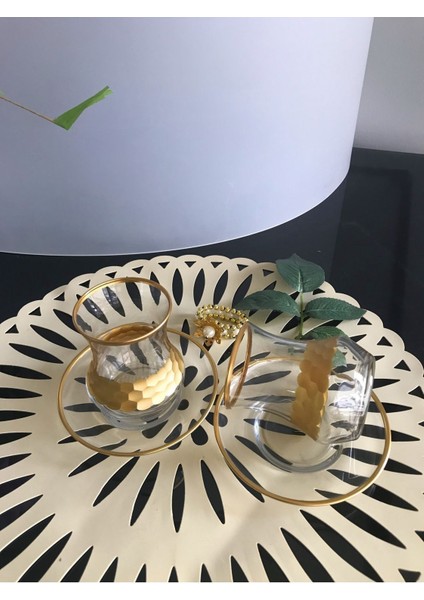 12 Parça Cam Çay Takımı ve 6 Çay Kaşığı Hediye