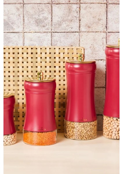 Kırmızı Vakumlu Cam Saklama Kabı Xl, Şık ve Pratik Saklama Çözümü fırsatları