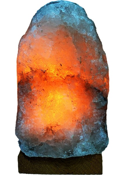 Doğal Çankırı Tuz Lambası 4-6 kg ve Tuz Sabunu Hediyeli, Gri Renk