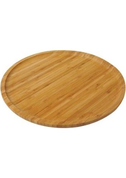 Kahverengi Dönen Servis Tabağı, Şık ve Kullanışlı Küçük Tasarım