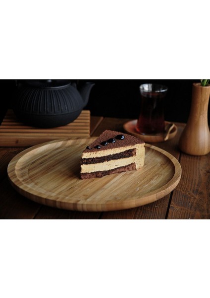 Kahverengi Dönen Servis Tabağı, Şık ve Kullanışlı Küçük Tasarım fiyatları